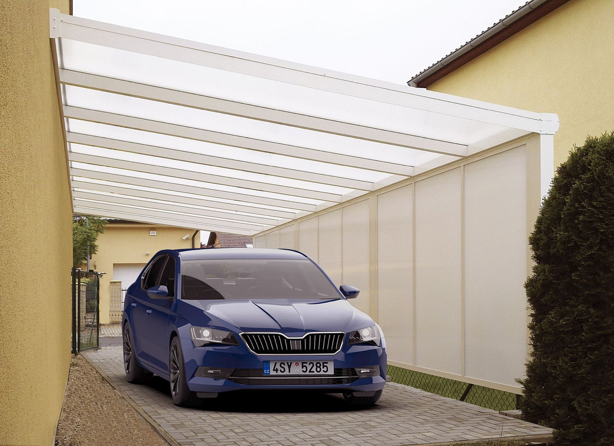 zimní zátěž garážového stání